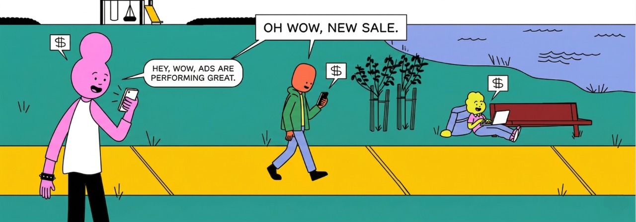 Ads performing, new installs coming in